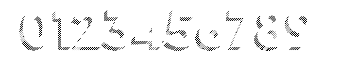 Town Dimensional Black Lines Stripes Font OTHER CHARS