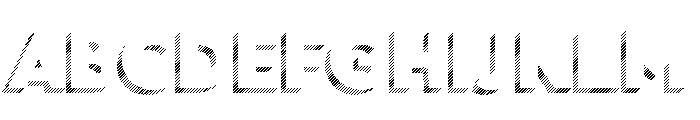 Town Dimensional Black Lines Stripes FONT