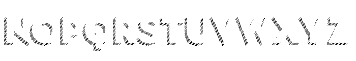 Town Dimensional Black Lines Stripes Font LOWERCASE