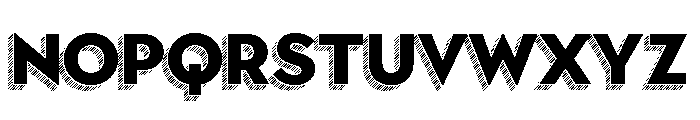 Town Dimensional Black Lines Font UPPERCASE