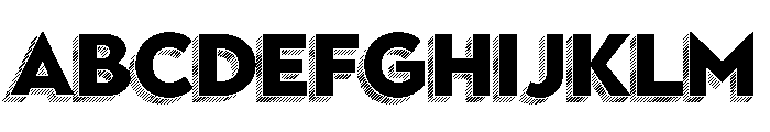 Town Dimensional Black Lines FONT