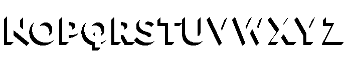 Town Dimensional Black Shadow Font LOWERCASE