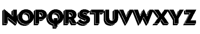 Town Dimensional Black Font LOWERCASE