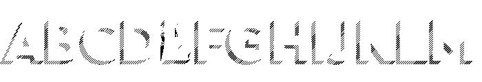 Town Dimensional Bold Lines Stripes Font UPPERCASE