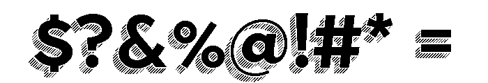 Town Dimensional Bold Lines Font OTHER CHARS