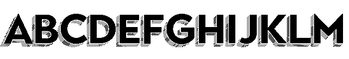 Town Dimensional Bold Lines FONT