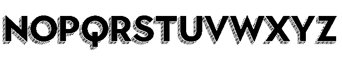 Town Dimensional Bold Lines Font LOWERCASE
