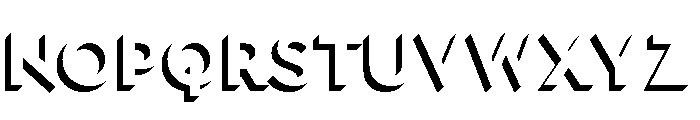 Town Dimensional Bold Shadow Font LOWERCASE