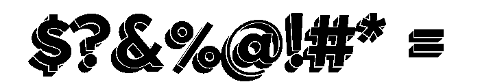 Town Dimensional Bold Font OTHER CHARS