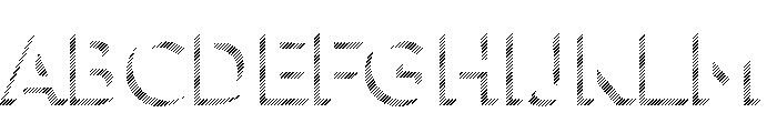 Town Dimensional Medium Lines Stripes Font UPPERCASE