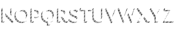 Town Dimensional Medium Lines Stripes Font LOWERCASE