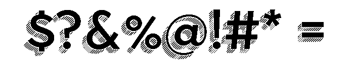Town Dimensional Medium Lines Font OTHER CHARS