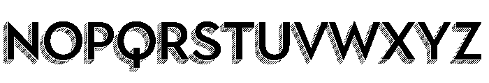 Town Dimensional Medium Lines Font UPPERCASE