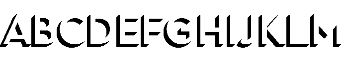 Town Dimensional Medium Shadow Font UPPERCASE