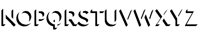 Town Dimensional Medium Shadow Font LOWERCASE