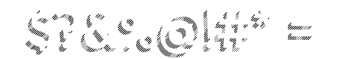 Town Dimensional Regular Lines Stripes Font OTHER CHARS