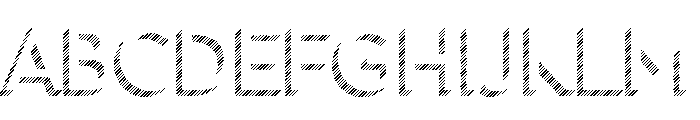Town Dimensional Regular Lines Stripes Font UPPERCASE