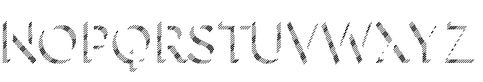 Town Dimensional Regular Lines Stripes Font LOWERCASE