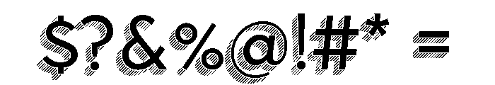 Town Dimensional Regular Lines Font OTHER CHARS