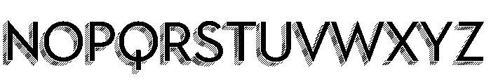 Town Dimensional Regular Lines Font LOWERCASE