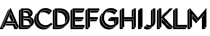 Town Dimensional Regular Font UPPERCASE