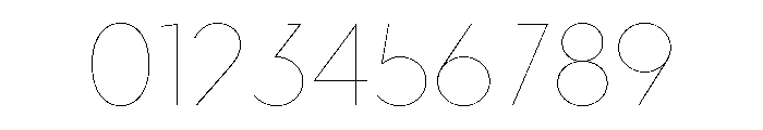 Town Display Hairline Font OTHER CHARS