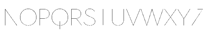 Town Display Hairline Font LOWERCASE