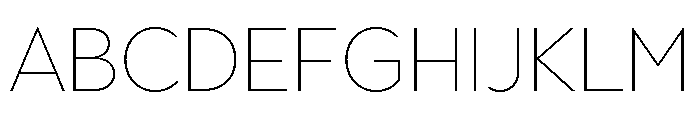 Town Display Thin Font UPPERCASE
