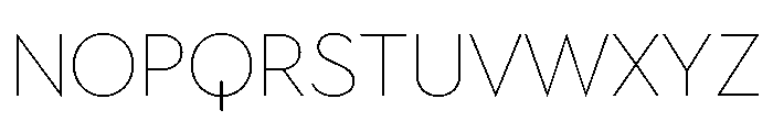 Town Display Thin Font UPPERCASE