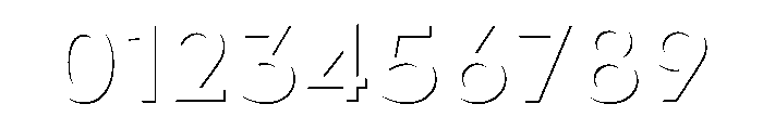Town Emboss Black Stroke Font OTHER CHARS