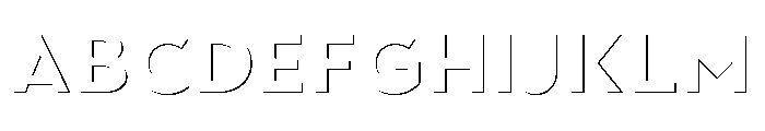 Town Emboss Black Stroke Font UPPERCASE