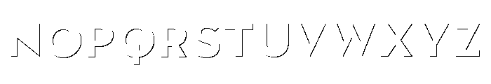 Town Emboss Black Stroke Font LOWERCASE