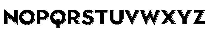 Town Emboss Black Font LOWERCASE