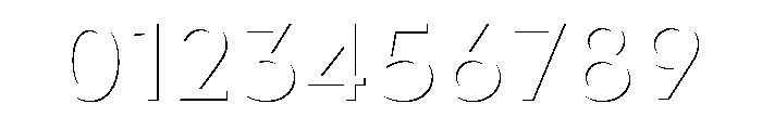 Town Emboss Bold Stroke Font OTHER CHARS