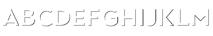 Town Emboss Bold Stroke FONT