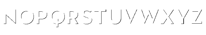 Town Emboss Bold Stroke Font LOWERCASE