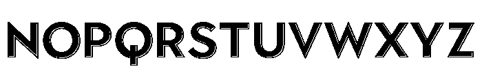 Town Emboss Bold Font LOWERCASE