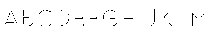 Town Emboss Medium Stroke FONT