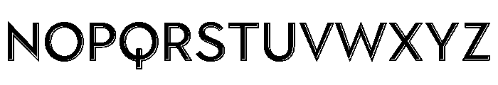 Town Emboss Medium Font UPPERCASE
