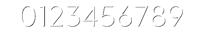 Town Emboss Regular Stroke Font OTHER CHARS