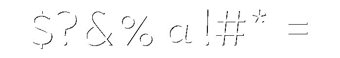 Town Emboss Regular Stroke Font OTHER CHARS