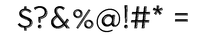 Town Emboss Regular Font OTHER CHARS
