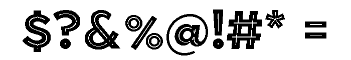 Town Inline Black Font OTHER CHARS