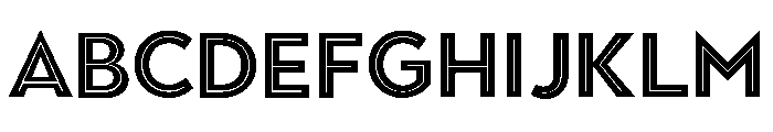 Town Inline Bold Font UPPERCASE
