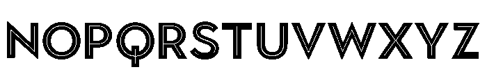 Town Inline Bold Font LOWERCASE