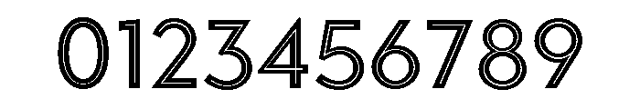 Town Inline Medium Font OTHER CHARS