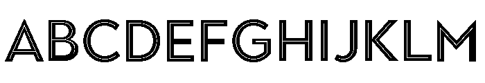 Town Inline Medium Font UPPERCASE
