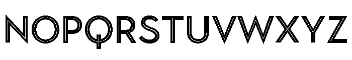 Town Inline Medium Font LOWERCASE