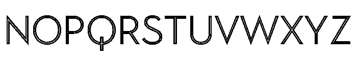 Town Inline Regular Font UPPERCASE