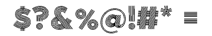 Town Lines Black Font OTHER CHARS